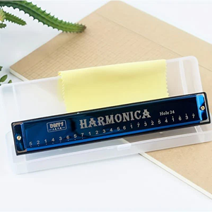 ساز دهنی مدل هارمونیکا 24 سوراخ آبی Harmonica 24-hole -اسباب بازی